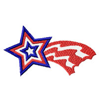 Shooting Star Machine Embroidery Design