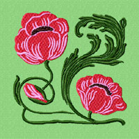 Art Nouveau Quilt Motifs/Blocks Machine Embroidery Designs