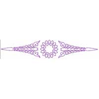 Classic Border Redwork Ornament Machine Embroidery Design