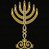 Menorah Machine Embroidery Design