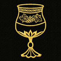 Kiddush Wine Machine Embroidery Design