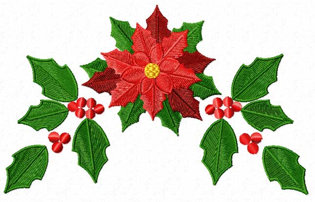 free black and white poinsettia clipart - photo #45