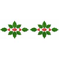 Christmas Motifs: Poinsettia Machine Embroidery Design