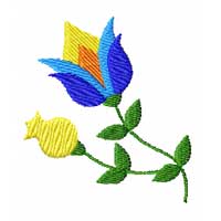 Birds, Hearts and Flowers Machine Embroidery Design