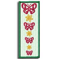 Butterfly  Bookmark Machine Embroidery Design