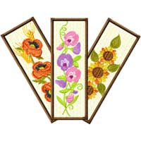 Bookmarks and Glass Cases Machine Embroidery Designs Set 