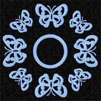 Butterfly Machine Embroidery Design