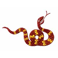 Chinesse Zodiac Machine Embroidery Design: Snake