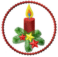 Christmas Tree Machine Embroidery Design