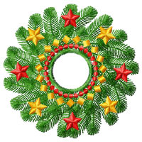 Christmas Tree Machine Embroidery Design