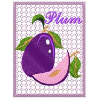 Plum Machine Embroidery Design