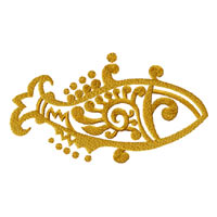 Ethnic Fish Machine Embroidery Design