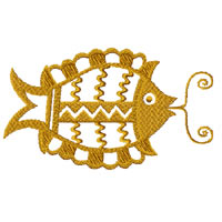 Ethnic Fish Machine Embroidery Design