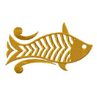 Ethnic Fish Machine Embroidery Design
