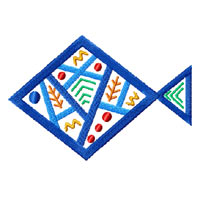 Ethnic Fish Machine Embroidery Design