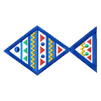Ethnic Fish Machine Embroidery Design