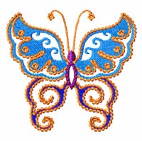 Fairy Butterfly Machine Embroidery Design