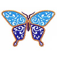 Fairy Butterfly Machine Embroidery Design