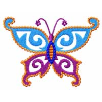 Fairy Butterfly Machine Embroidery Design