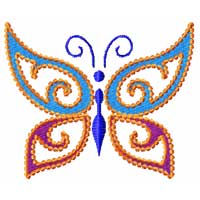 Fairy Butterfly Machine Embroidery Design