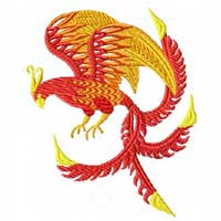 Feng Shui Fenix Phoenix Machine Embroidery design