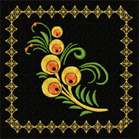 Birds and Flowers Machine Embroidery Design