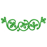 Green Ornaments Machine Embroidery Designs