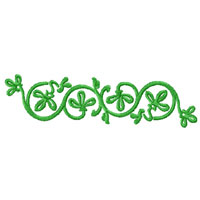 Green Ornaments Machine Embroidery Designs