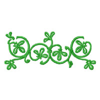 Green Ornaments Machine Embroidery Designs