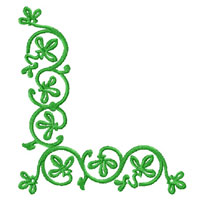 Green Ornaments Machine Embroidery Designs
