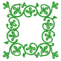 Green Ornaments Machine Embroidery Designs