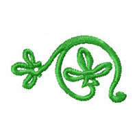 Green Ornaments Machine Embroidery Designs