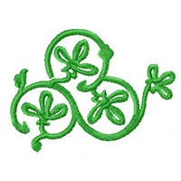 Green Ornaments Machine Embroidery Designs