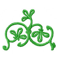 Green Ornaments Machine Embroidery Designs