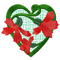 Heart Machine Embroidery Designs