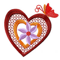 Heart Machine Embroidery Designs