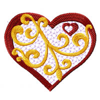 Heart Machine Embroidery Designs