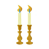Candles Applique Embroidery Designs