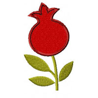 Pomegranate  Applique Embroidery Designs