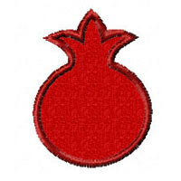 Pomegranate  Applique Embroidery Designs