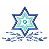 Star of David Machine Embroidery Design