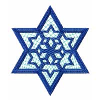 Star of David Machine Embroidery Design