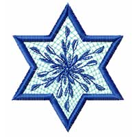 Star of David Machine Embroidery Design