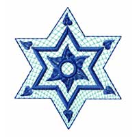 Star of David Machine Embroidery Design