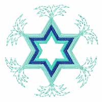 Star of David Machine Embroidery Design