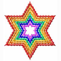 Star of David Machine Embroidery Design
