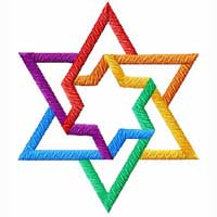 Star of David Machine Embroidery Design