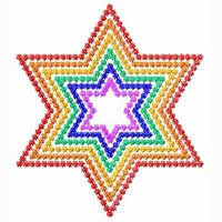 Star of David Machine Embroidery Design