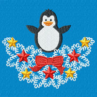 Penguin Machine Embroidery Design