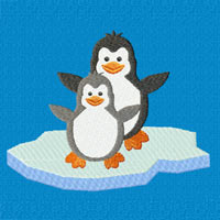 Penguin Machine Embroidery Design